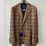 Suitsupply Jort E. Thomas Rust Check Jacket - 42L