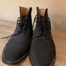 Alfred Sargent x J.Crew Navy Suede Captoe Boots