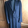 Belvest Navy Blue Wool Coat 40/50