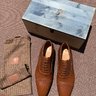 New In Box STEFANO BEMER Model 6460 Brown Leather Oxford Shoes Sz 46