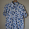 SOLD | Engineered Garments SS18 Blue Leaves Popover - Small