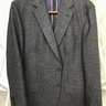 SOLD LNWOT CURRENT BRIONI FLANNEL CHARCOAL SPORT COAT 40/42R UNLINED 2-BUTTON
