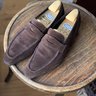 George Cleverley (Crockett & Jones 348 last) loafers UK 8 42 dark brown suede