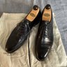 Vass black leather balmoral 43 w/ lasted shoe trees