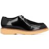 Tods Shearling Leather Lace-up Moccasin Shoes Crepe-Sole UK9/US9.5-10