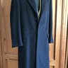 Burberrys Navy Blue Cashmere Coat 48 L