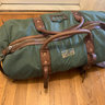 *SOLD* Ralph Lauren Polo "Yosemite" Green Canvas and Leather Dufflebag, Olive Green