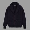 NWT Drake's Cashmere Shawl Collar Cardigan in Navy and Charcoal