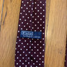 Polo Ralph Lauren Tie, Maroon with white spots