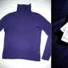[SOLD] BRUNELLO CUCINELLI purple turtleneck unisex cashmere-silk sweater XS-S