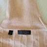 SOLD Saks Fifth Avenue 100% Cashmere Cable Knit Turtleneck Made In Italy -XL