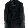 Freemans Sporting Club custom double breasted jacket in heavyweight black cotton corduroy