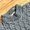 Inis Meain Trellis Merino Wool / Cashmere blend mock neck