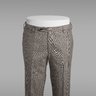 Rota FW '21 Beige Check Wool Trousers, Size 54 x 32 "High Rise", Slim Fit (Hemmed w/ allowance)
