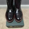SOLD - Alden Color 8 Shell Cordovan 9-Eyelet Straight Tip Boot