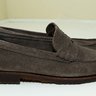 Rancourt Beefroll Penny Loafer Flint Kudu Suede on crepe sole. SZ 11.5