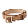 SOLD Santoni Tan Leather Belt with Gold Buckle NWOT 38W