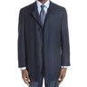 DROP Canali Navy Impeccabile Wool Overcoat 38