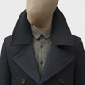 [sold] S.E.H. Kelly Navy Pea Coat, XS, Like New Condition. 32oz Triple Worsted