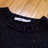 Inis Meain Crew Neck Charcoal Donegal S