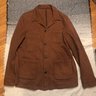 SOLD - Epaulet Doyle Chore Jacket Sienna Brown Sashiko Cotton