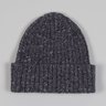 ***SOLD*** Drake's Dark Grey Donegal Ribbed Watch Cap Beanie