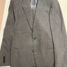 Ring Jacket Meister Grey Striped Suit Size 46 EU / 36 US