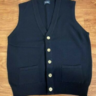 Drake's London - Lambswool Sweater Vest - Navy - Size 40