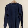 SOLD | Standard Issue thermal waffle knit - size small, navy