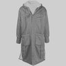 ⏳ Greg Lauren Sherpa-Lined Washed Satin Long Hooded Parka Coat Unisex 1/S-M
