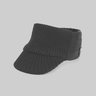 Ended | PRADA Wool Knit Visor Cap Logo-Plaque Shaker Hat M