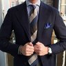 Viola Milano Cashmere Block Stripe Tie