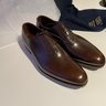 Crockett & Jones Courtenay Dark Brown Antique Calf - Brand New Box Fresh - Mens Dress Shoe Size 9 E