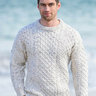 SOLD Aran Island Cable Knit Donegal Sweater Medium