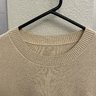 The anthology knitted tees - Espresso & cream