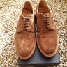 Carlos santos 9 uk brogue snuff suede