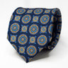 Navy Blue Medallion Tie Ancient Madder Necktie