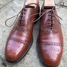 SOLD SOLD SOLD Crockett and Jones C&J Aldgate Tan Brown Oxford Leather UK 9 E US 10 EU 43/44