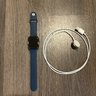 $825 New Apple Watch Series 7 Cellular 45mm Graphite Stainless Steel Blue Warranty