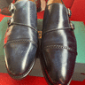 Brand New Bontoni Beldiamante Double Monks Blue Patina Size 42