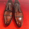 Brand New Bontoni Oxford Size 42 Red/ Brown with Patina