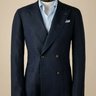 Spier & Mackay Navy Double-Breasted Linen Sport Coat Size 38 Contemporary