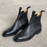 $465 Carmina Wholecut Detroit 9.5 UK Chelsea Black Pereandre Leather 80514