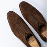 SOLD Cavour brown suede Oxford toe cap shoes
