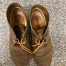 Clarks Unlined Brown Beeswax Leather Desert Boots Size 10.5-11