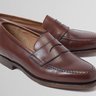 Peal & Co. Brown Calfskin Leather Penny Loafers (Size 9 D)