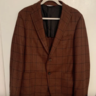 Samuelsohn Copper Windowpane Dreamtweed Jacket, Classic Fit, 40R - Worn Once