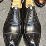 SOLD BRAND NEW Vass Budapest Alt English Cap Toe Oxford Black Calf Dainite Sole 42 EU F Last