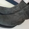 Sergio Rossi 45 elastic gray suede ankle boot Made in Italy