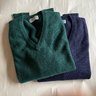 Ballantyne Cashmere V-Neck Sweaters Sz 42/107
